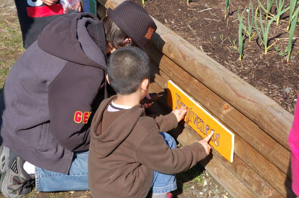 Naming the school garden